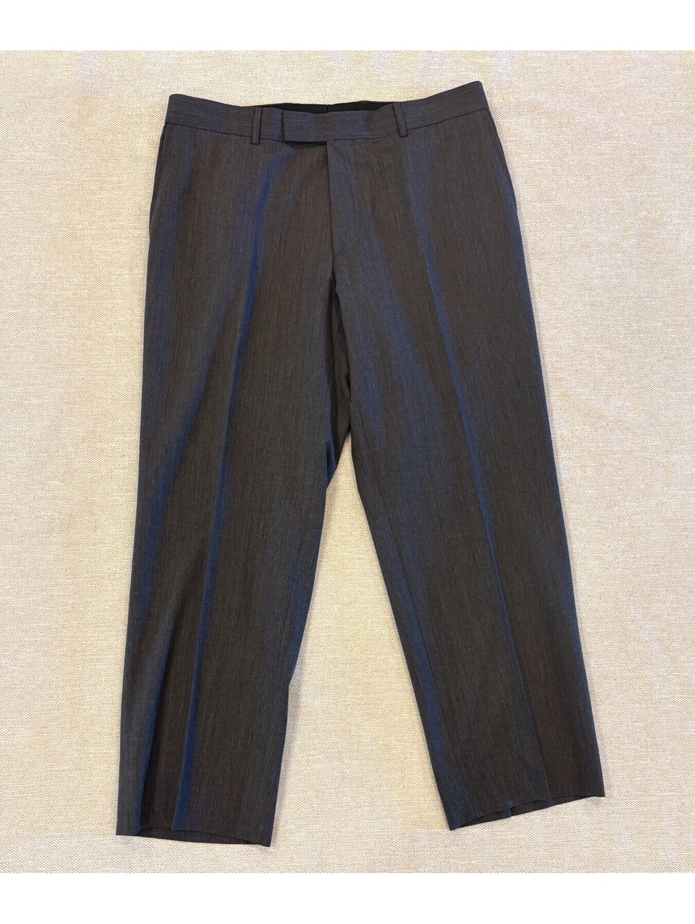 Hugo Boss James Brown US Mens Gray Virgin Wool Dress Pants 36R / 36x30